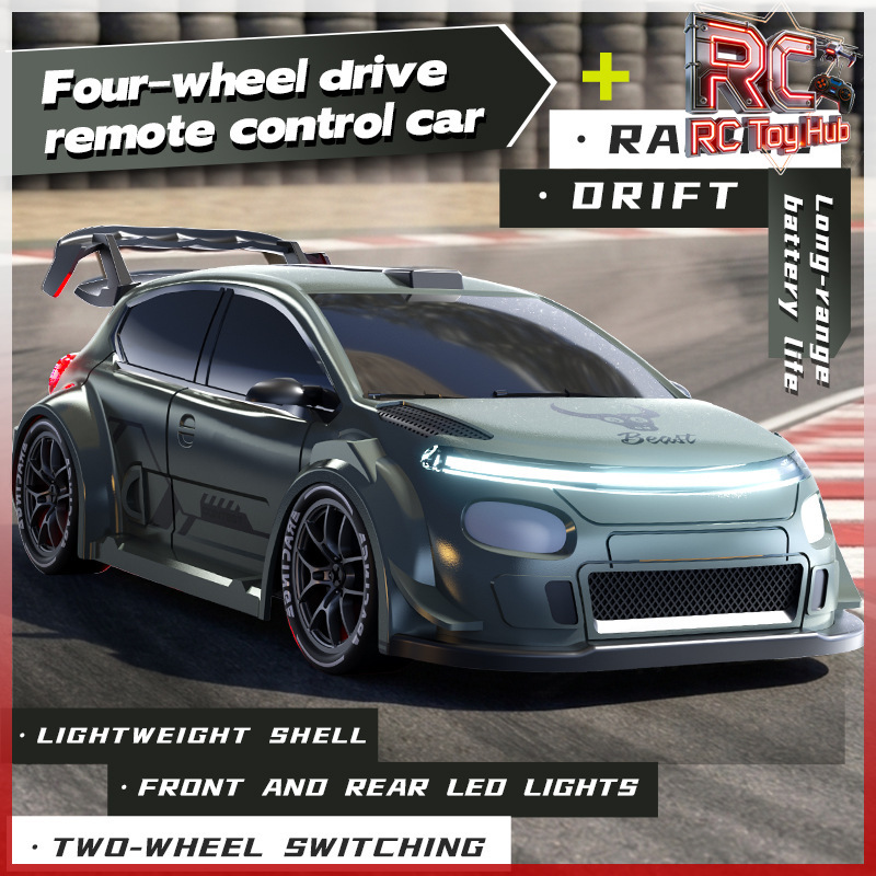 Rc Drift Car 1 24 Scale 4Wd - รถดริฟท์บังคับวิทยุจำลองสเกล 1:24 ขับเคลื่อน 4 ล้อ ระบบไฟฟ้า