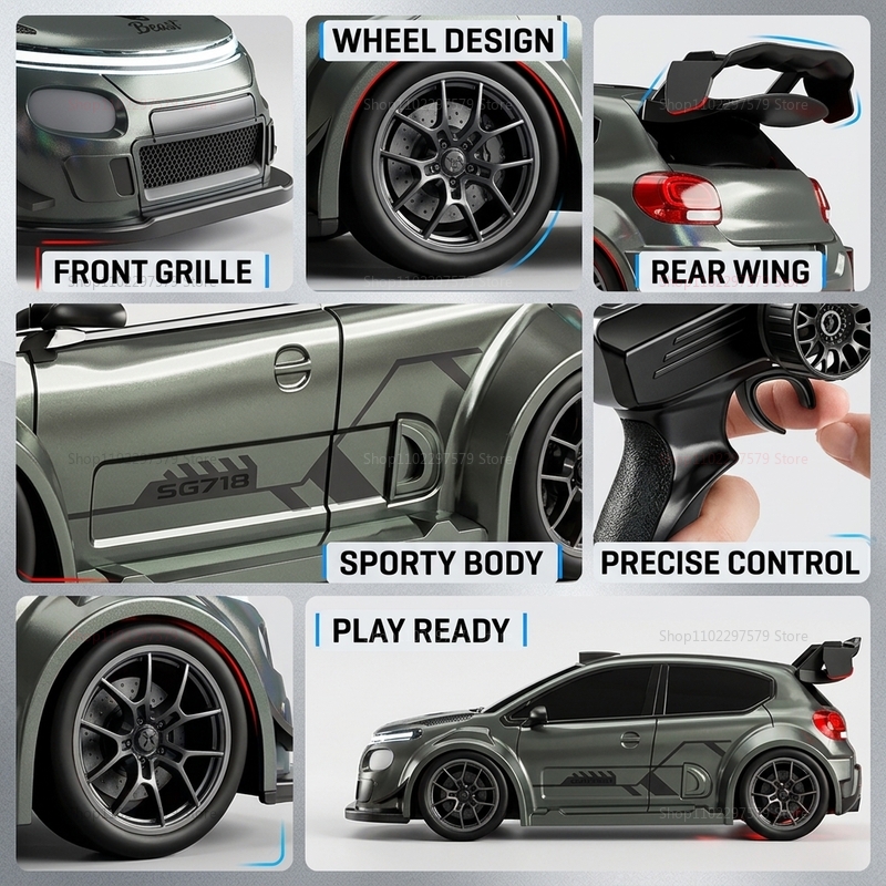 รถบังคับวิ่ง RC รุ่น SG718 ใหม - Rc Drift Car 1 24 Scale 4Wd บทวิจารณ์และราคา