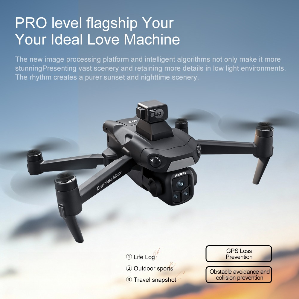 โดรนพับได้รุ่น A1R3S GPS พร้อม - Fpv Brushless Rc Drone 4K บทวิจารณ์และราคา