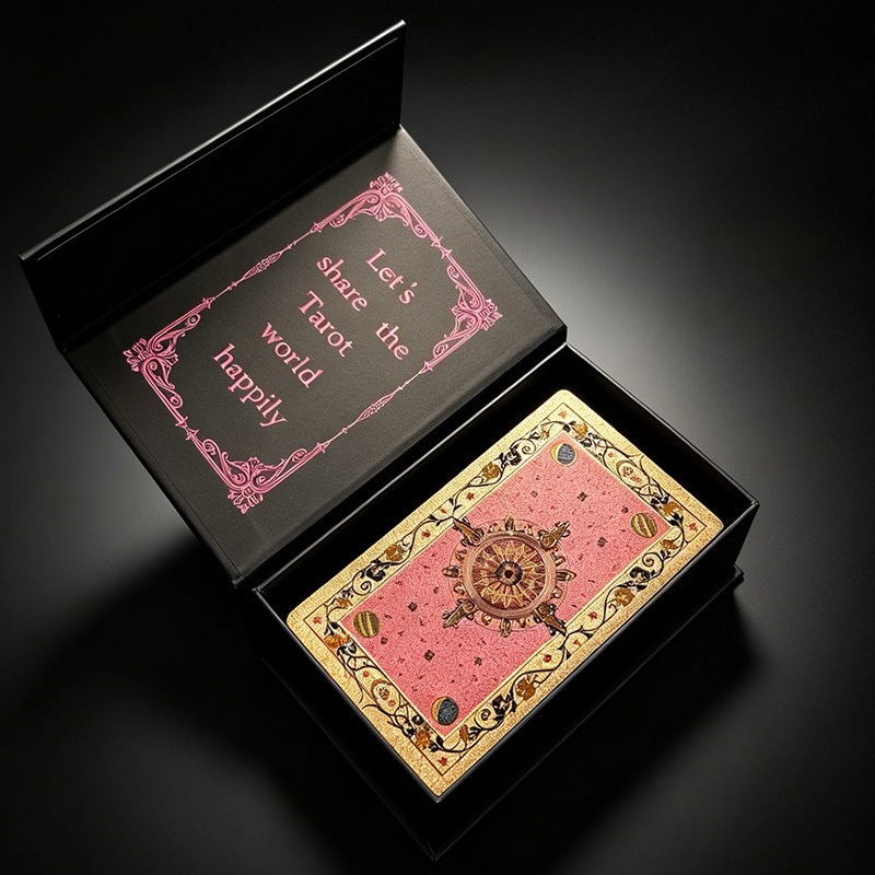 ไพ่ทาโรต์คลาสสิกสีชมพูและโรสโก - Tarot Cards Deck With Guidebook บทวิจารณ์และราคา